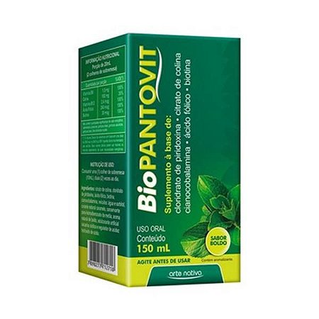Biopantovit (Boldo + Complexo B) Solução Oral ARTE NATIVA 150ml