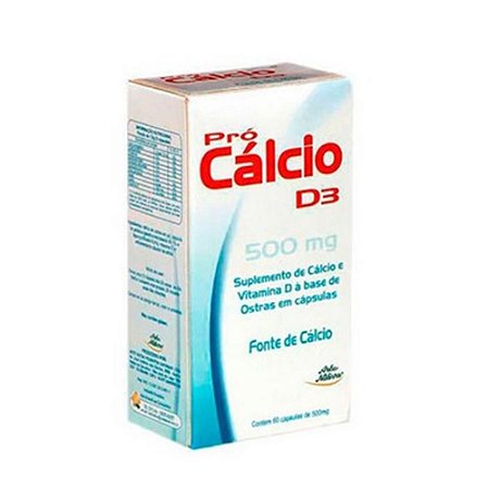 Pró-Cálcio D3 ARTE NATIVA 500mg 60 Cápsulas