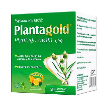 Plantagold Psyllium em Sachê (Plantago Ovata) ARTE NATIVA 5g 10 Sachês