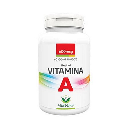 Vitamina A (Retinol)  600mcg 60 Comprimidos VITAL NATUS