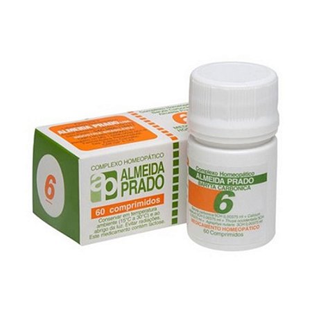 Complexo Homeopático Nº 6 ALMEIDA PRADO (Amigdalite) 60 Comprimidos