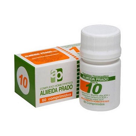 Complexo Homeopático Nº 10 ALMEIDA PRADO (Bronquite) 60 Comprimidos