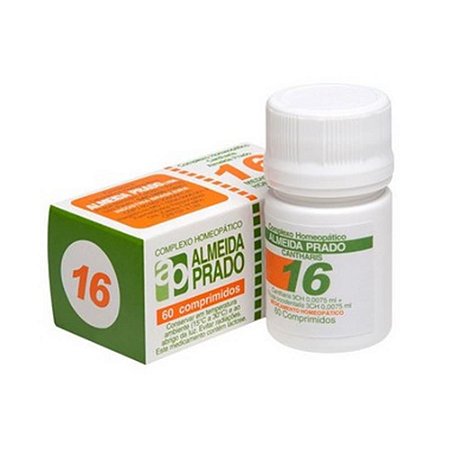 Complexo Homeopático Nº 16 ALMEIDA PRADO (Cistite) 60 Comprimidos
