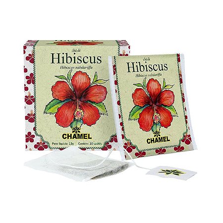Chá de Hibiscus em Sachê CHAMEL 10 Unidades