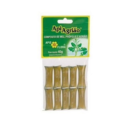 ApiAgrião Mel com Própolis e Agrião  40g APIS FLORA