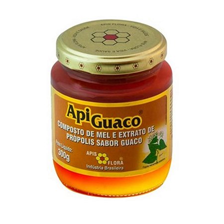 ApiGuaco Composto de Mel Extrato de Própolis e Guaco APIS FLORA 300g