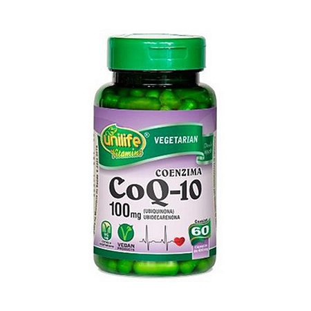 Coenzima Q10 (Ubiquinona) UNILIFE 100mg 60 Cápsulas