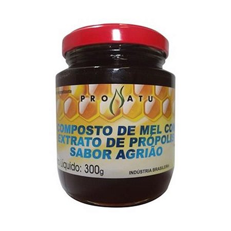 COMPOSTO DE MEL COM PROPOLIS SABOR AGRIÃO 300G PRONATU