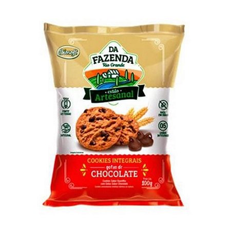 Cookies Integral Leve BIOSOFT Gotas de Chocolate 100g
