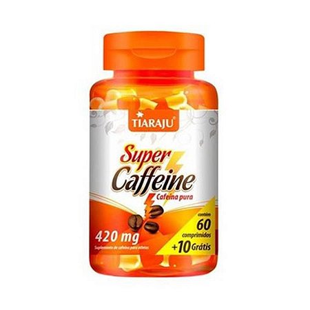 Super Caffeine (Cafeína) 420mg c/ 60 comprimidos - TIARAJU