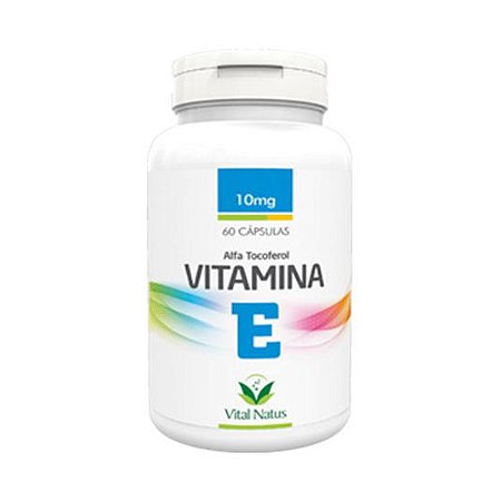 Vitamina E Alfa Tocoferol VITAL NATUS 10mg 60 Cápsulas