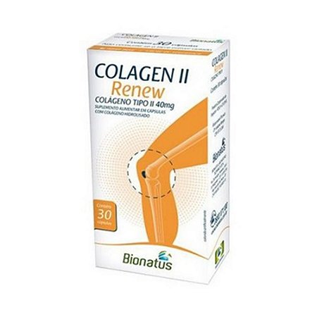 Colagen II Renew (Colágeno Tipo II) 40mg 30 Cápsulas - BIONATUS