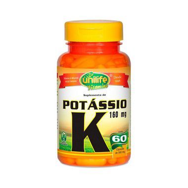 Potássio K 160mg 60 Cápsulas unilife