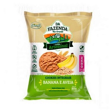 Cookies Integrais Zero Banana e Aveia BIOSOFT 100g