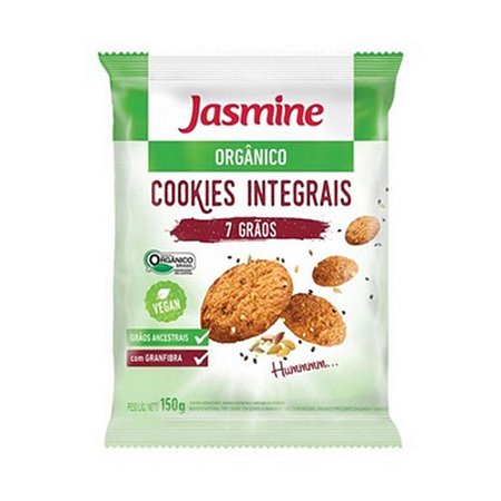 Cookies Integrais 7 Grãos Orgânico JASMINE Vegano 150g