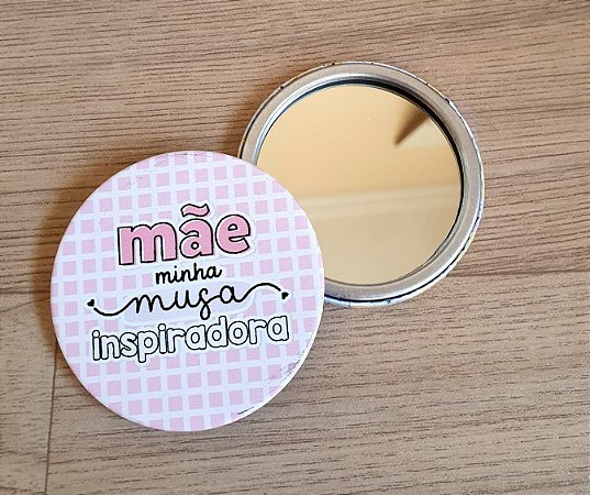 BUTTON ESPELHO DE BOLSA (PEDIDO MINIMO DE 50 UNIDADES)