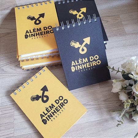 BLOCO DE ANOTAÇÕES CAPA DURA (MINIMO DE 20 UNIDADES