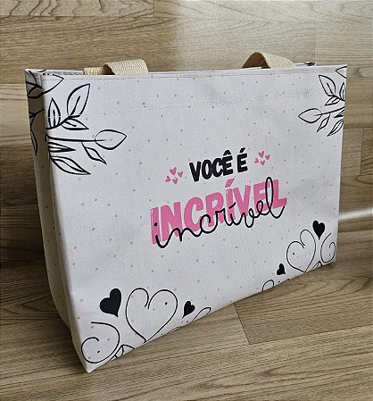 BOLSA/SACOLA BOX ALÇA EM COURO ECO MONTANA  - VAREJO