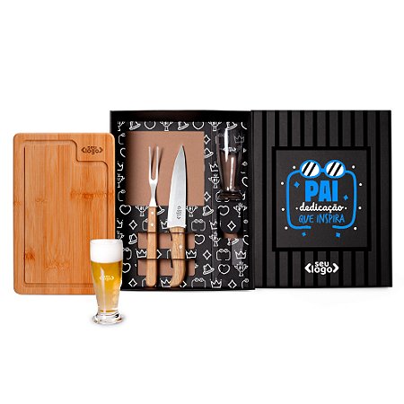 LINHA LUXO - KIT PARA CHURRASCO COM TULIPA (PEDIDO MINIMO DE 20 UNIDADES)