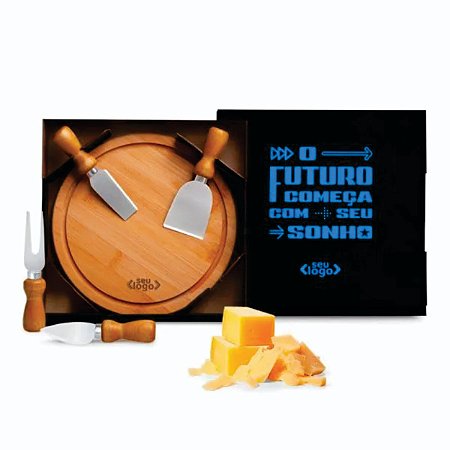 KIT LUXO - CONJUNTO PARA QUEIJO (PEDIDO MINIMO DE 20 UNIDADES)