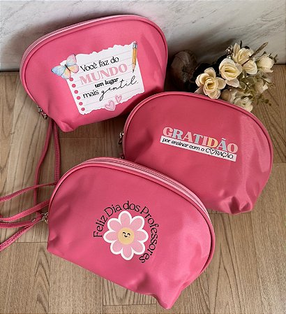 NECESSAIRE NYLON COM ALÇA (PEDIDO MINIMO DE 50 UNIDADES)