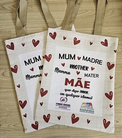 SACOLA TIPO ECOBAG 28 X 36 CM (PEDIDO MINIMO 20 UNIDADES)