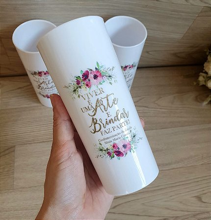 COPO LONG DRINK  ESTAMPA EM TRANSFER COLORIDO (MINIMO 20 UNIDADES)