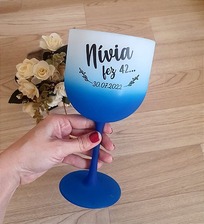 TAÇA DE GIN EM ACRILICO 500ML DEGRADE (MINIMO DE 20 UNIDADES)