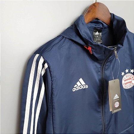 Corta Vento Bayern de Munique Dark Blue Adidas - MERCADO SPORTS Outlet