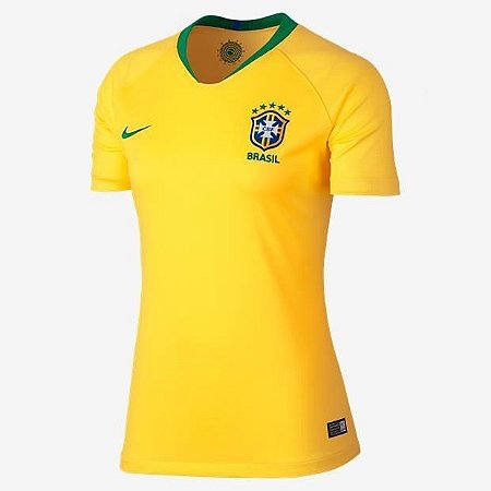 Camisa Seleção Brasil Home 18 19 Nike Feminina - MERCADO SPORTS Outlet