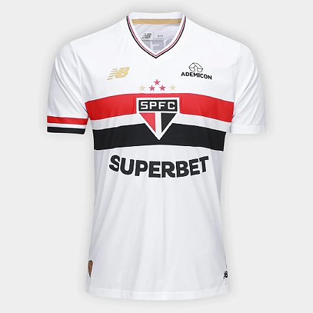 Camisa New Balance São Paulo Home 25/26 Torcedor Masculina