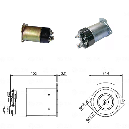 Rele de Partida Mod Delco GM Opala Caravan C10