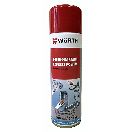 Desengraxante Express Power Wurth 500ml 355g Limpa e Seca (Jato Power)