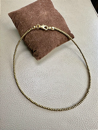 Choker Hematita Dourada