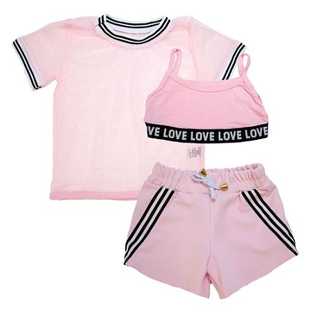 conjunto de roupa love