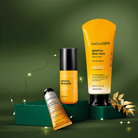 Kit Presente Nativa Spa Ameixa Dourada (3 itens)