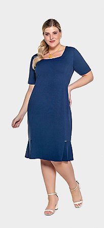 Vestido de malha fluida