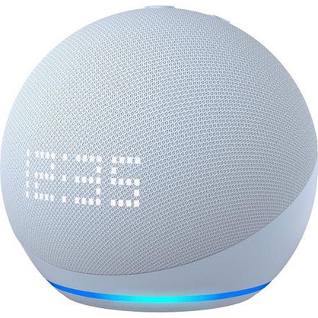 Amazon Echo Dot 5ª Geração Com Relógio Wi-Fi / Bluetooth - Azul
