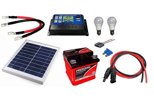 Kit Gerador de Energia Solar  Off Grid 10Wp