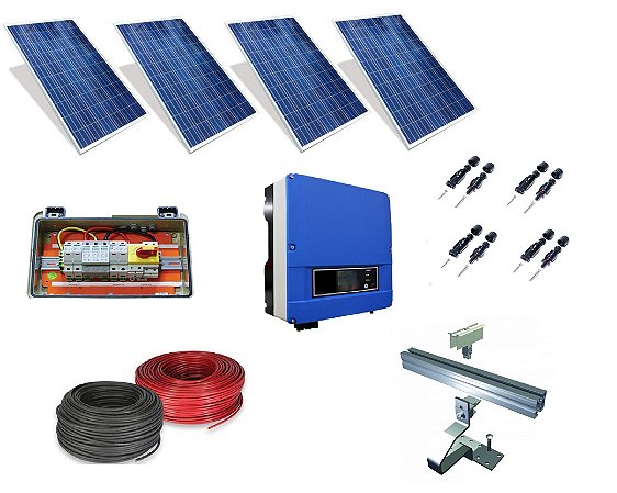 KIT GERADOR SOLAR FOTOVOLTAICO - 1,32kWp