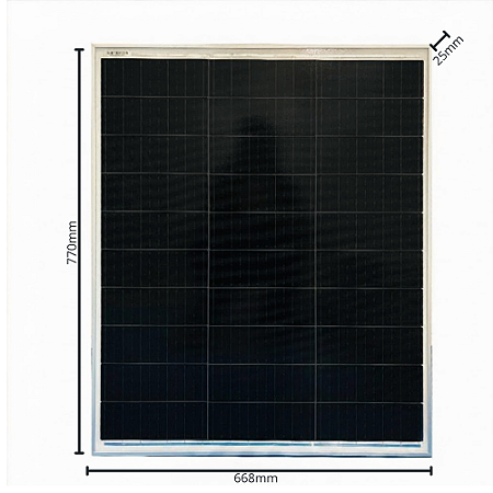 Placa Solar 100W Monocristalina ZTROON ZTP-100MI