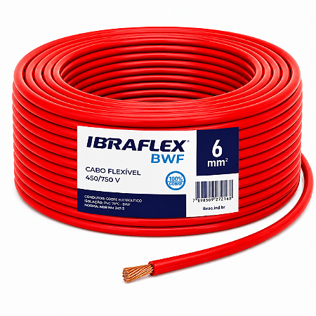 Cabo de Energia Flexível BWF 450/750V – Cobre Antichama para Instalações Elétricas
