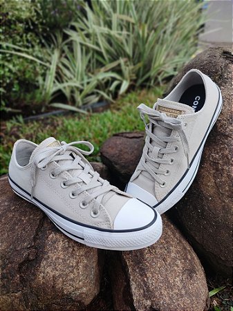 Chuck Taylor All Star Ox Cano Curto Converse Anodized Metals Bege