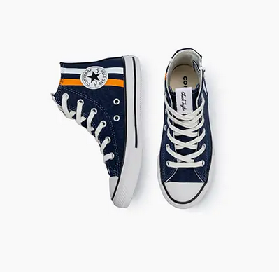 Chuck Taylor All Star Juvenil Converse Cano Alto Side Zip Home Team