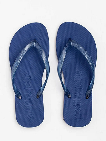 Chinelo Fresh Petite Jolie PJ6901II Glitter Dark Blue