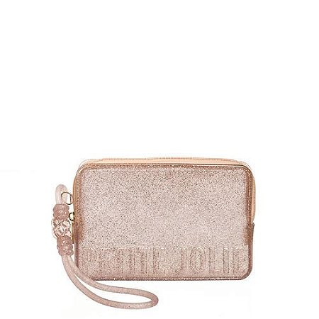 Carteira Push PJ20167 Glitter Ouro Light