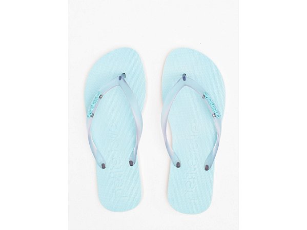 Chinelo Fresh Petite Jolie PJ7701 Bubble Blue/Translúcido