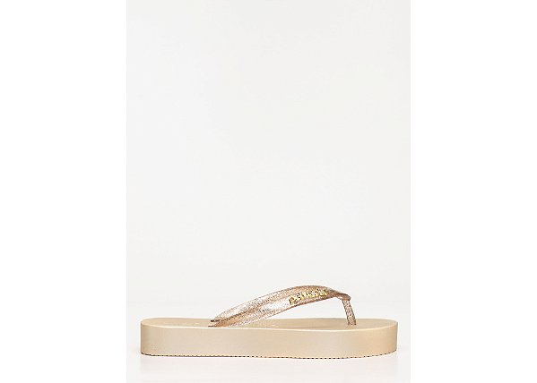 Chinelo Fresh Up Petite Jolie PJ7705 Glitter Ouro Light