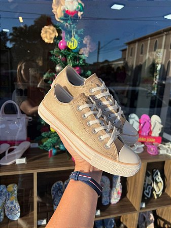 Chuck Taylor All Star Converse Authentic Glam 2.0 Dourado