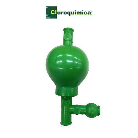 PERA PIPETADOR DE SEGURANCA VERDE - 3 VIAS